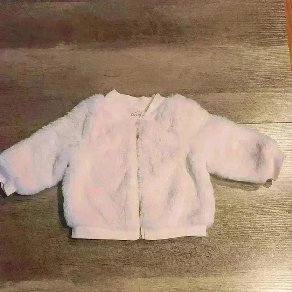 Cat & Jack Pink Fuzzy Jacket - Picture 1 of 5